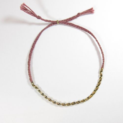 Raspberry Braided Bracelet BB24