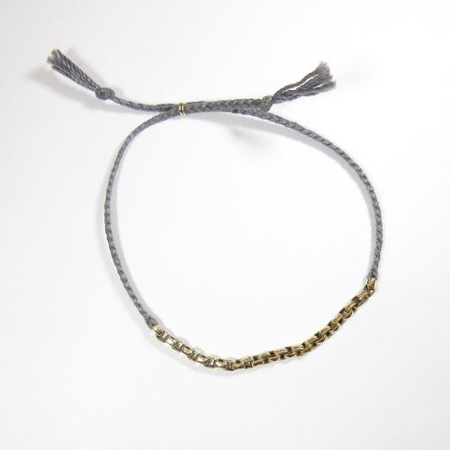 Gunmetal Braided Bracelet BB497