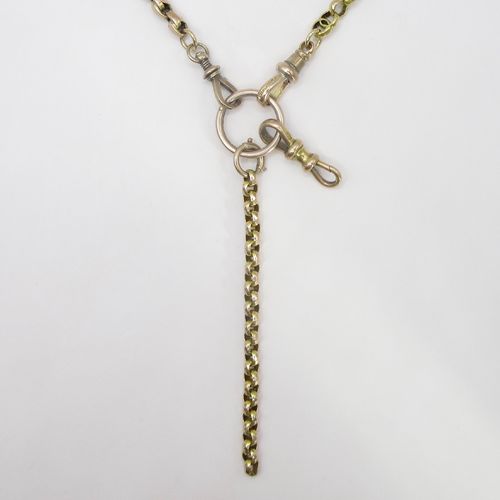 Mixed Link Necklace with Georgian Split Ring and Mutliple Victorian and Antique Clasps