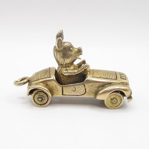 British Vintage Gold in Car Charm