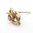 Almandine Garnet Love Knot Single Stud Earring