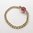 Antique Cabochon Garnet Chain Ring