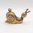 British Vintage Gold Snail Charm​