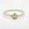 Old Cut Diamond Solitaire Pear Shape Gold Ring