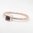 Square Set Ruby Solitaire Rose Gold Ring
