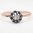 Cushion Diamond Claw Set Rose Gold Ring