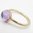 Cabochon Amethyst Oval Yellow Gold Ring