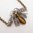 Rose Cut Diamond Tigers Eye Insect Bug Bespoke Necklace