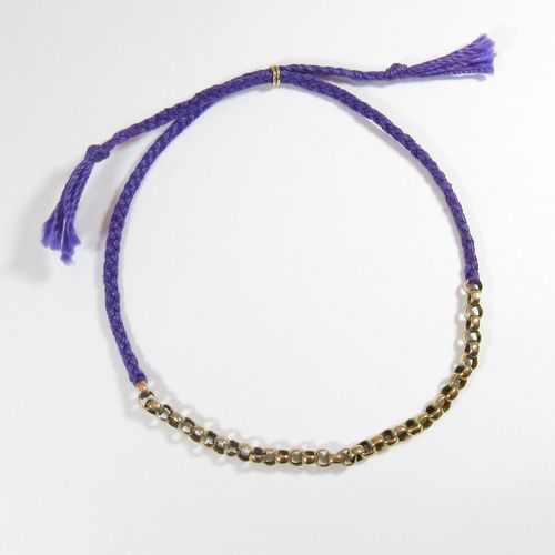Purple Braided Bracelet BB263