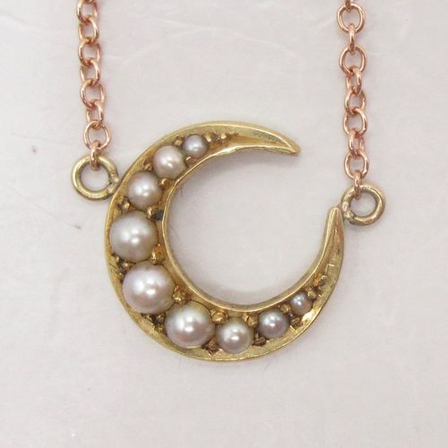 Pearl Crescent Necklace