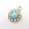Antique Pearl Turquoise Cluster Charm