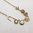 Moonstone Pearl and Garnet Love and Luck Line Necklace