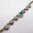 Emerald Paste and Rose Cut Diamond Feature Clasp Line Necklace