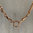 Double Clasp Naked Mixed Link Necklace with Anchor Link