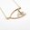 Pearl Letter A Wishbone Victorian Brooch Conversion Necklace