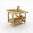 Articulated Couple in Bed British Vintage Gold Charm
