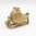 British Vintage Baby Cot Rocking Gold Charm