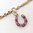 Diamond and Ruby Short Investment Necklace with Romance / Luck / Nature Symbols.