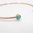 Pearl and Turquoise Rose Gold Torque Bangle
