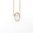 Oval Cabochon Solitaire Moonstone Rose Gold Necklace