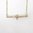 Naked T Bar Charm Suspender Necklace Yellow Gold Trace