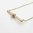 Naked T Bar Charm Suspender Necklace Yellow Gold Trace