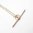 24 inch Yellow Gold Naked Heavy Trace with Antique T Bar Fastening HTYG141​