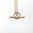 24 inch Rose Gold Naked Heavy Trace with Antique T Bar Fastening HTRG 141​