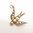 Antique Pearl Swallow Charm Flying West