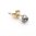 Pinch Set Old Cut Diamond Solitaire Single Stud Earring