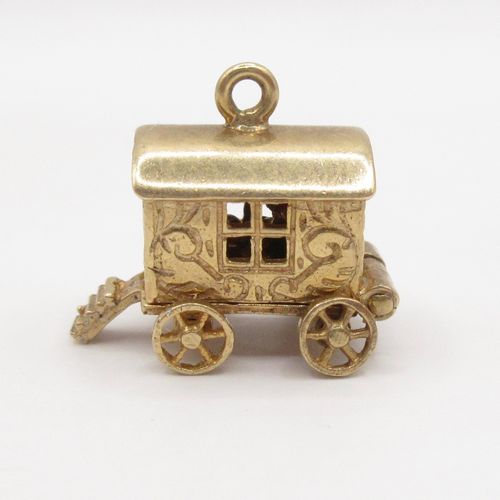 British Vintage Gold Fortune Teller Charm