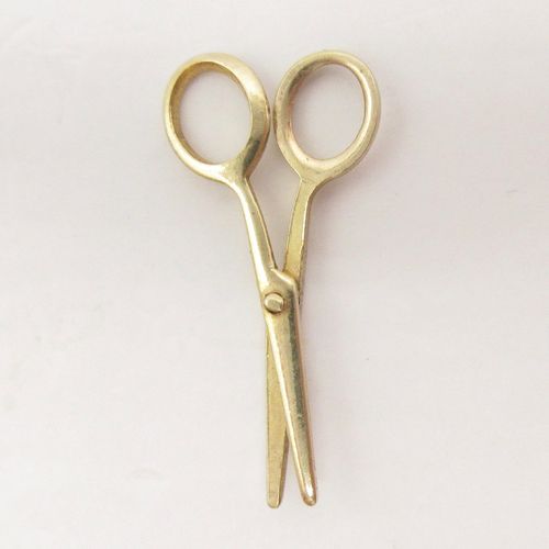 British Vintage Gold Scissors Charm