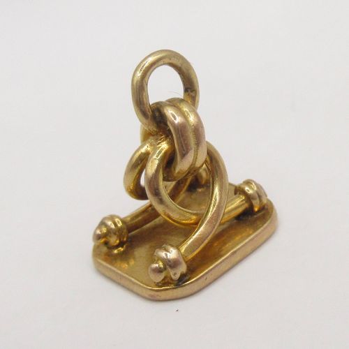 Antique Blank Seal Pendant Charm Ready for Engraving
