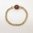 Antique Cabochon Garnet Chain Ring​ Size P