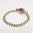Antique Cabochon Garnet Chain Ring​ Size P