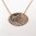 "Love" Engraved Disc Necklace