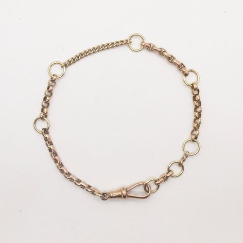 Naked Mixed Link Bracelet with Curb Chain Bracelet