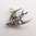 Victorian Rose Cut Diamond Swallow Flying West Charm