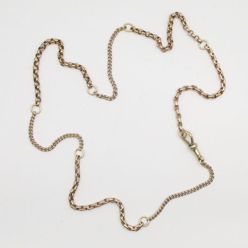Naked Mixed Link Short Investment Necklace with Curb Chain