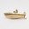 Vintage British Gold Speed Boat Charm
