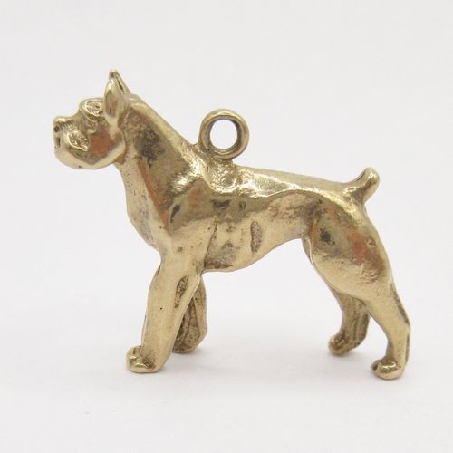 Vintage British Gold Large Dog Charm​