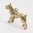 Vintage British Gold Large Dog Charm​