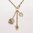 Romantic All Hearts Short Signature Charm Necklace  with Birdcage and Paste Stone