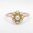 Victorian Studded Pearl Cluster Rose Gold Ring