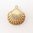 British Vintage Gold Shell Charm