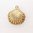 British Vintage Gold Shell Charm