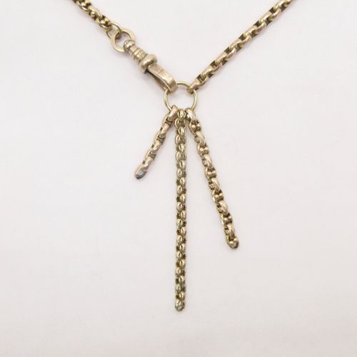 Naked Mixed Fancy Link Short Signature Necklace