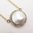 Rose Cut Diamond Mabe Pearl Dome Necklace