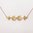 Double Crescent Victorian Brooch Conversion Rose Gold Trace Chain Necklace