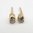 Victorian Claw Set Old Cut Diamond Solitaire Stud Earring Pair